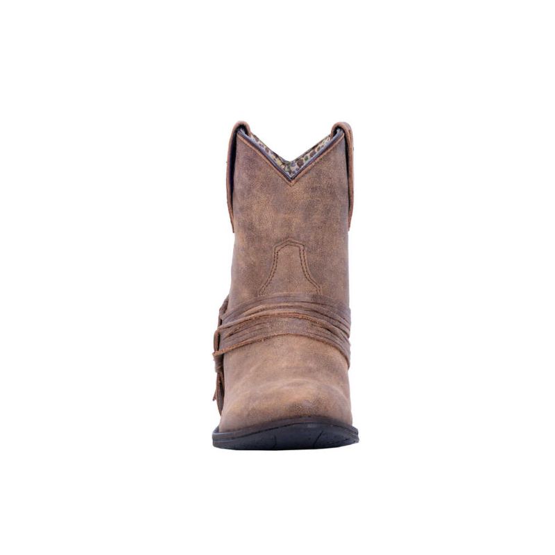 LAREDO - WOMEN'S KYRA FASHION BOOTIES - ROUND TOE-TAN