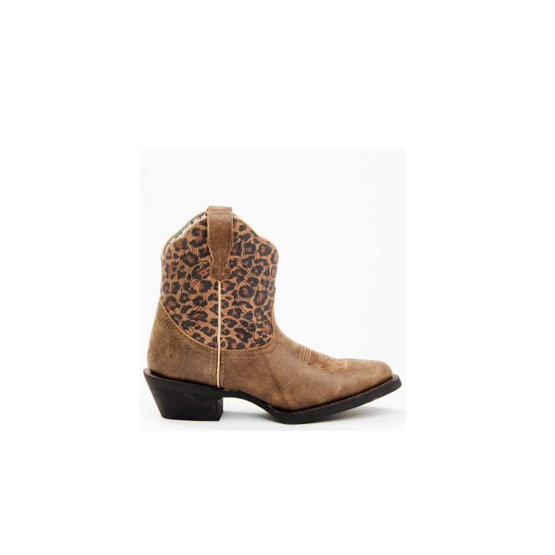 LAREDO - WOMEN'S LEOPARD PRINT WESTERN FASHION BOOTIES - MEDIUM