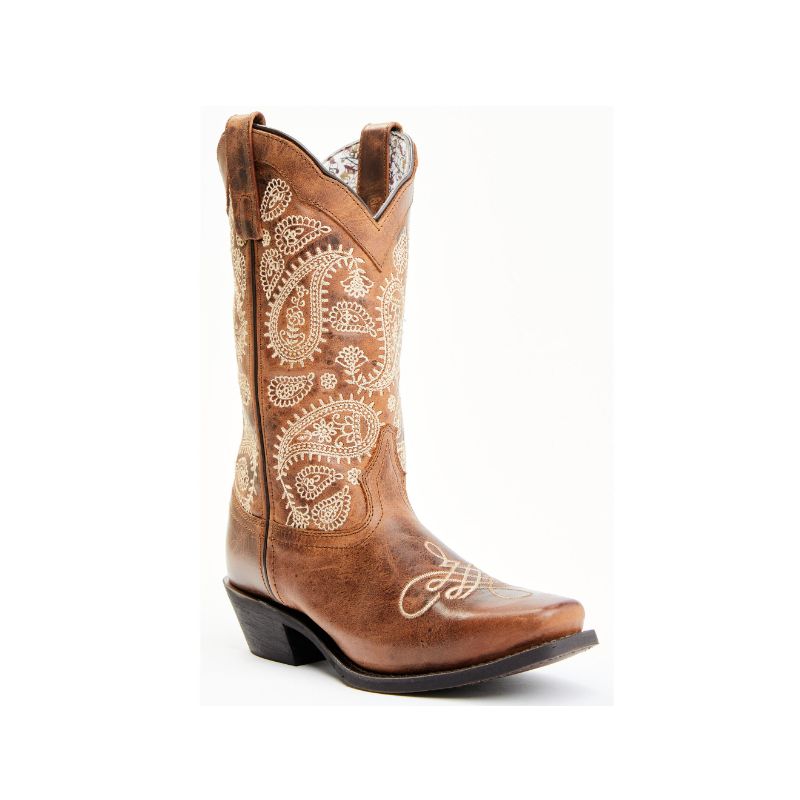 LAREDO - WOMEN'S MILLIE WESTERN BOOTS - SQUARE TOE-BROWN