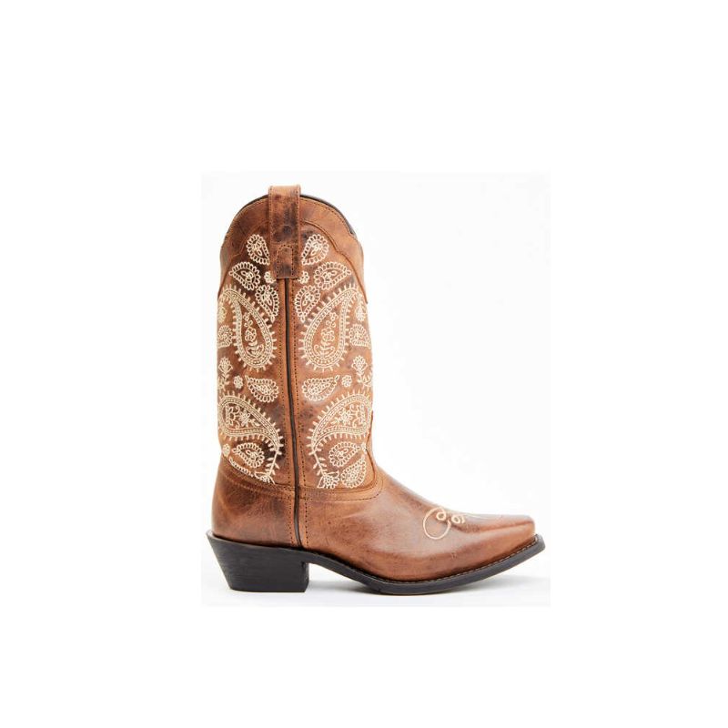 LAREDO - WOMEN'S MILLIE WESTERN BOOTS - SQUARE TOE-BROWN