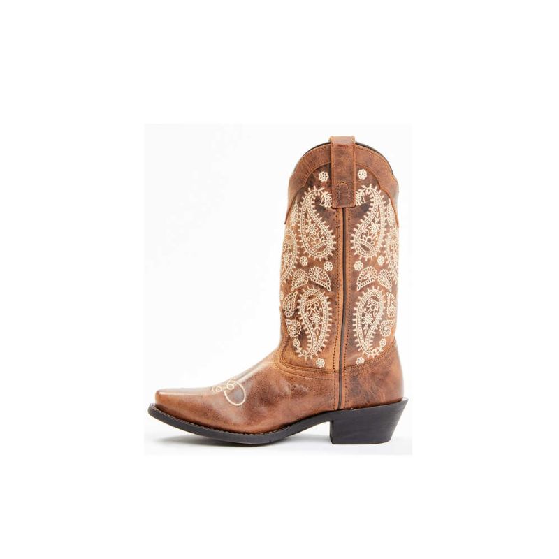 LAREDO - WOMEN'S MILLIE WESTERN BOOTS - SQUARE TOE-BROWN