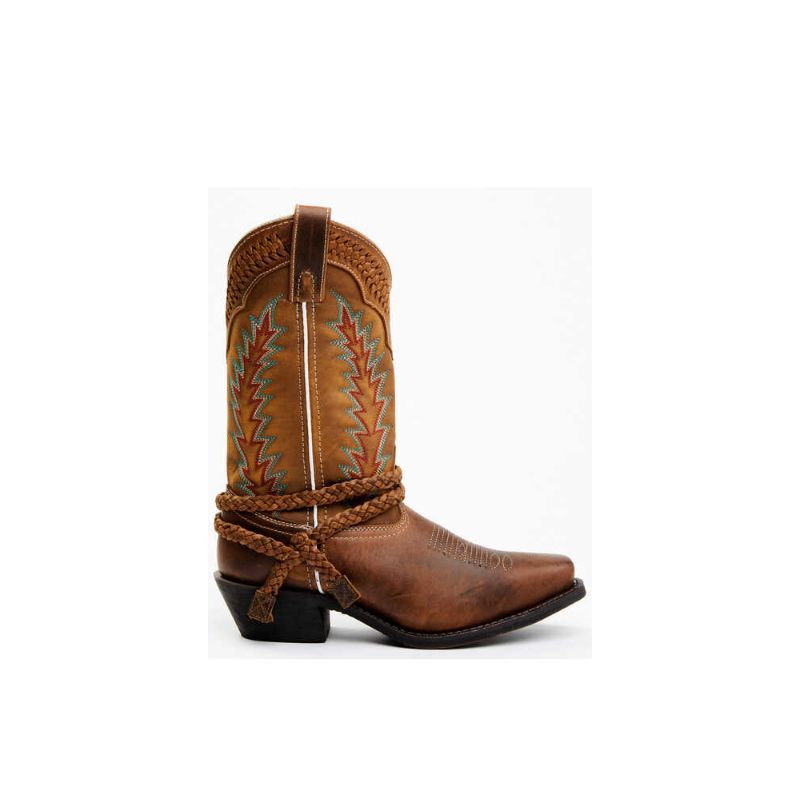 LAREDO - WOMEN'S KNOT IN TIME 11" WESTERN BOOTS - SQUARE TOE-TAN