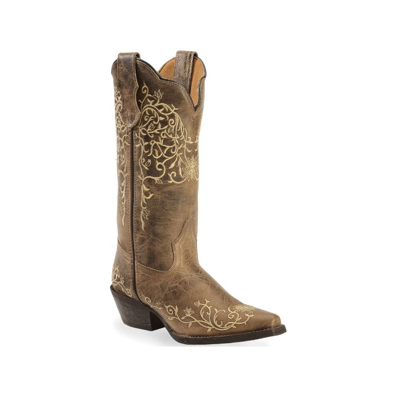 LAREDO - WOMEN'S JASMINE EMBROIDERED WESTERN BOOTS-TAUPE