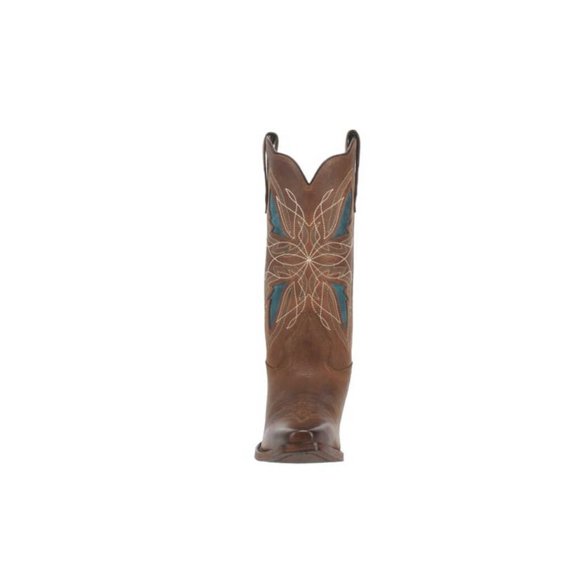 LAREDO - WOMEN'S FLUTTERBY WESTERN BOOTS - SNIP TOE-BROWN