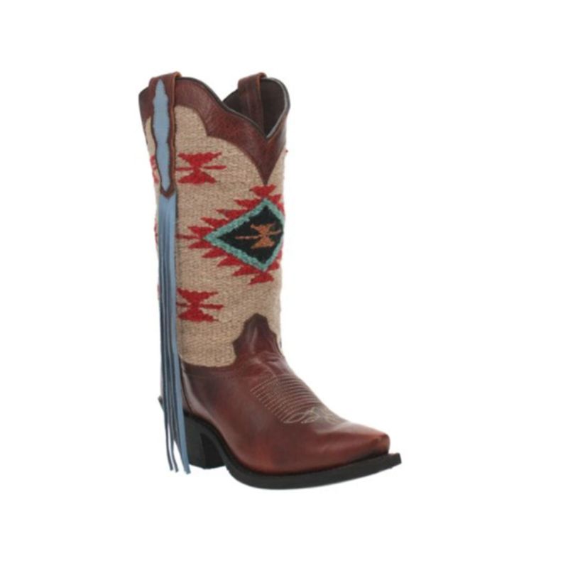 LAREDO - WOMEN'S BAILEY WESTERN BOOTS - SNIP TOE-COGNAC