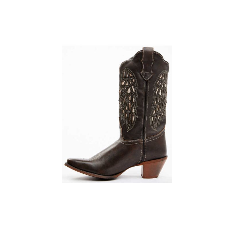 LAREDO - WOMEN'S HEART ANGEL WING COWBOY WESTERN BOOT - SNIP TOE