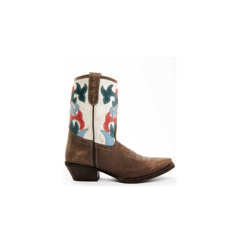 LAREDO - WOMEN'S WESTERN FASHION BOOTS - SNIP TOE -CREAM/BROWN