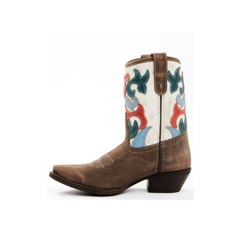 LAREDO - WOMEN'S WESTERN FASHION BOOTS - SNIP TOE -CREAM/BROWN