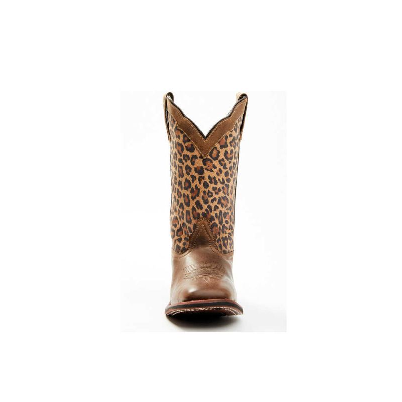 LAREDO - WOMEN'S LEOPARD PRINT WESTERN PERFORMANCE BOOTS - BROAD