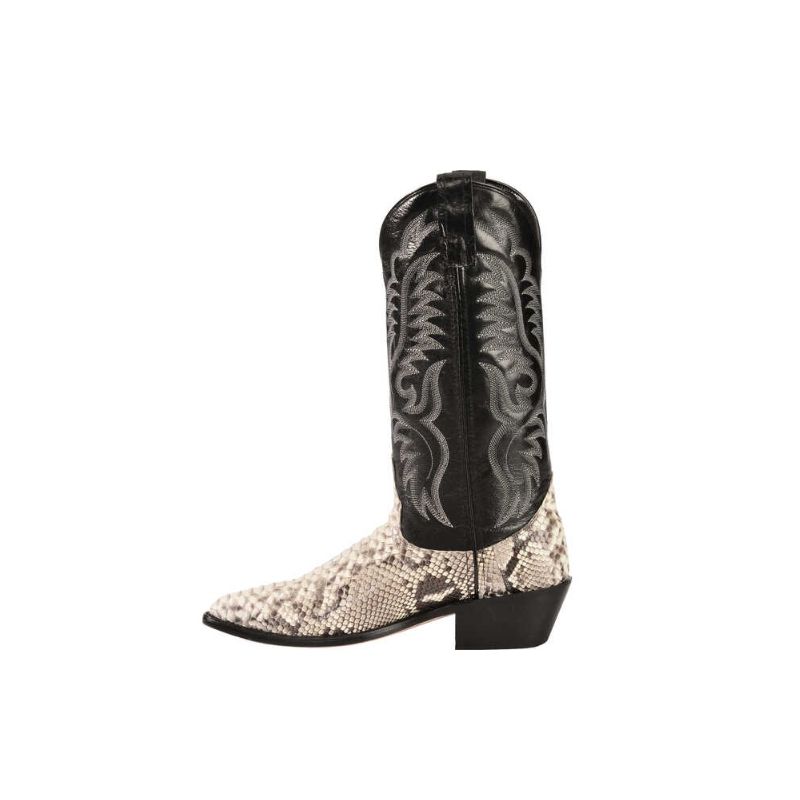 LAREDO - MEN'S EXOTIC SNAKE WESTERN BOOTS-NATURAL