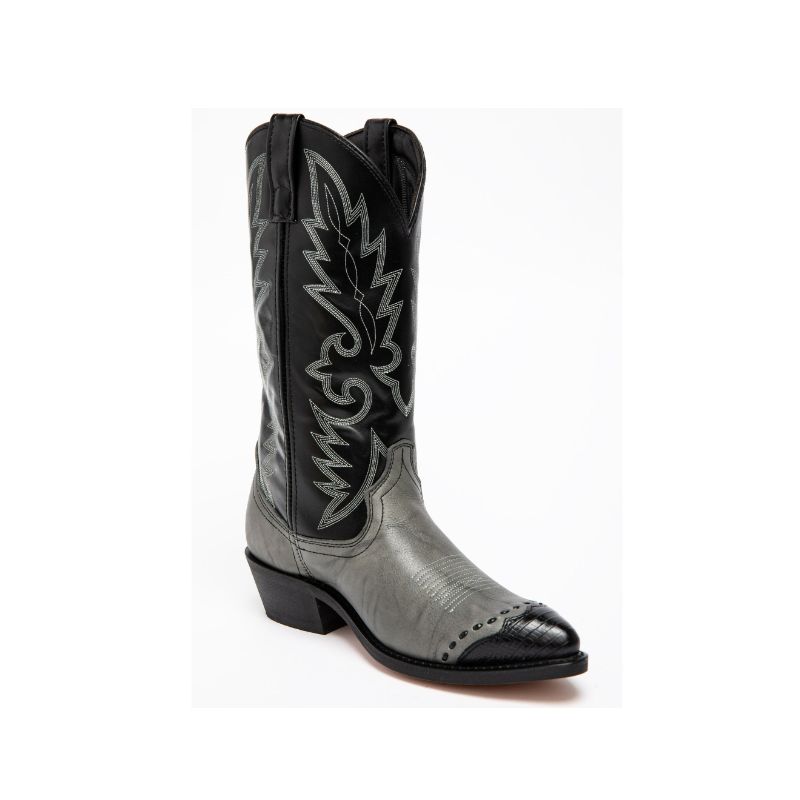 LAREDO - MEN'S FLAGSTAFF WINGTIP WESTERN BOOTS-GREY [L6782] - $92.95 ...