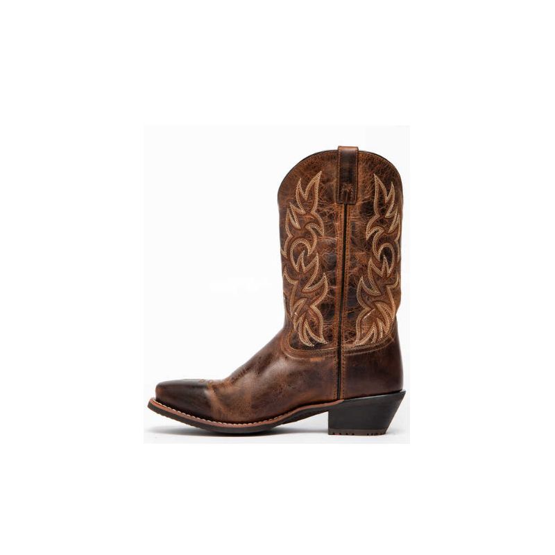 LAREDO - MEN'S BREAKOUT SQUARE TOE WESTERN BOOTS-RUST