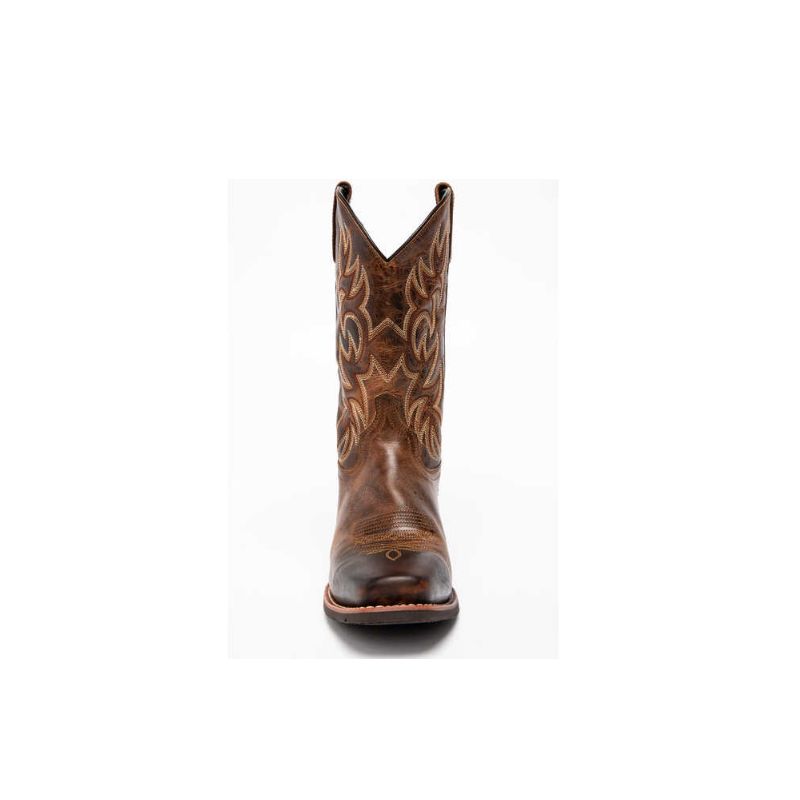 LAREDO - MEN'S BREAKOUT SQUARE TOE WESTERN BOOTS-RUST