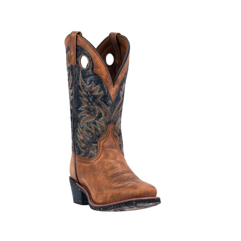LAREDO - MEN'S RUGGED EMBROIDERY WESTERN BOOTS-TAN