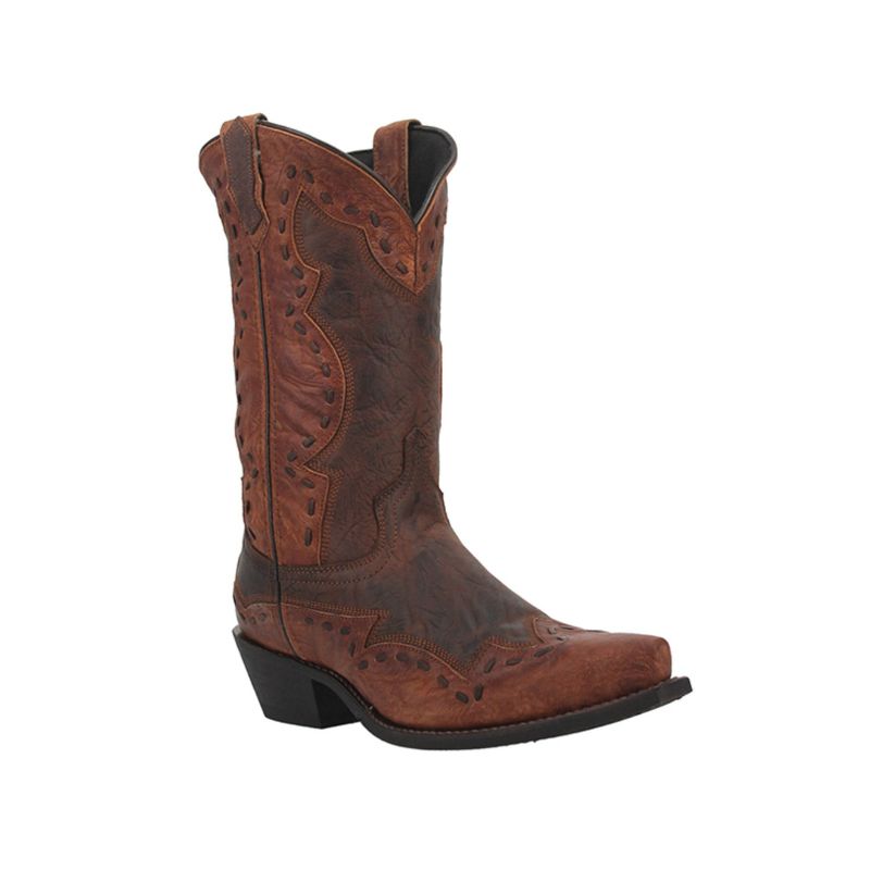 LAREDO - MEN'S RONNIE WESTERN BOOTS - SNIP TOE-RUST COPPER