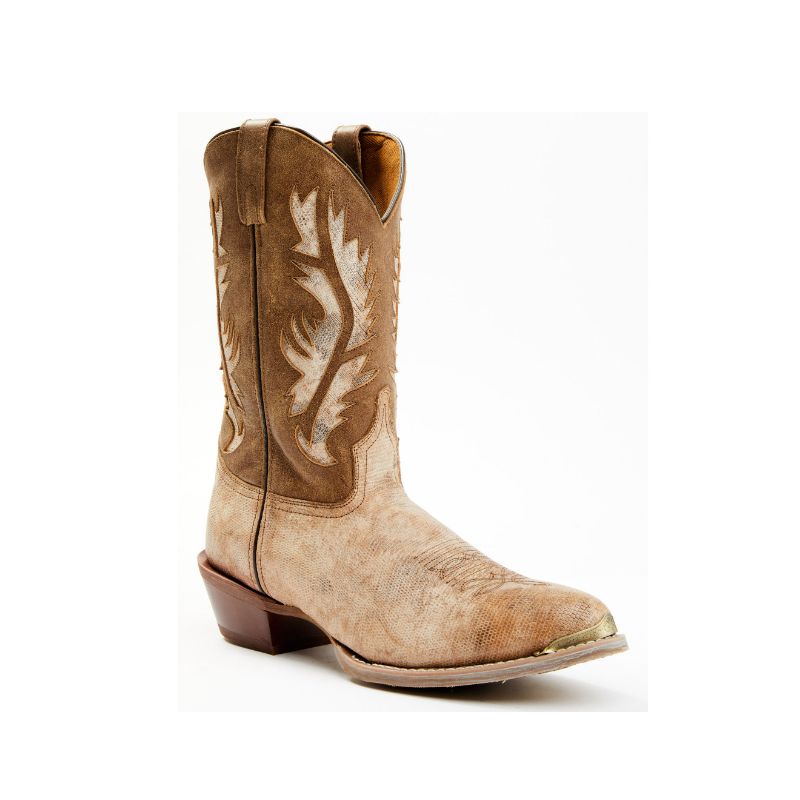 LAREDO - MEN'S 12 LIZARD PRINT WESTERN BOOTS - ROUND TOE-TAN [L68526 ...