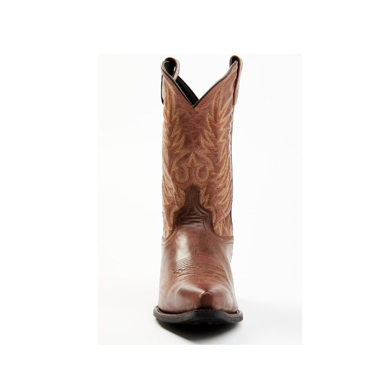 LAREDO - MEN'S COLLEGE STATION WESTERN BOOTS - SNIP TOE-BROWN