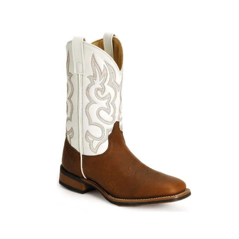 LAREDO - MEN'S RANCHER WESTERN BOOTS - SQUARE TOE-REDWOOD