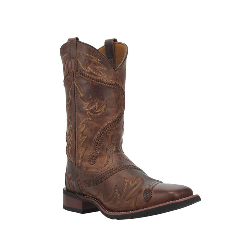 LAREDO - MEN'S ARLO BUCKLACE FANCY SIDEWINDER WESTERN BOOTS - BR