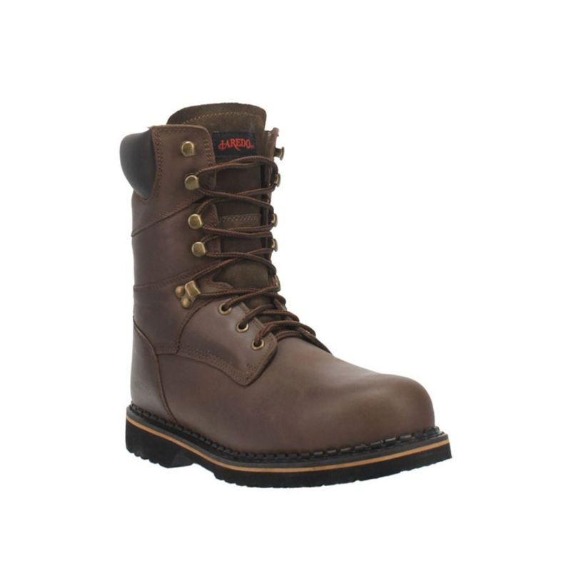 LAREDO - MEN'S CHAIN WORK BOOTS - STEEL TOE-BROWN