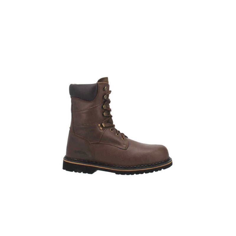 LAREDO - MEN'S CHAIN WORK BOOTS - STEEL TOE-BROWN