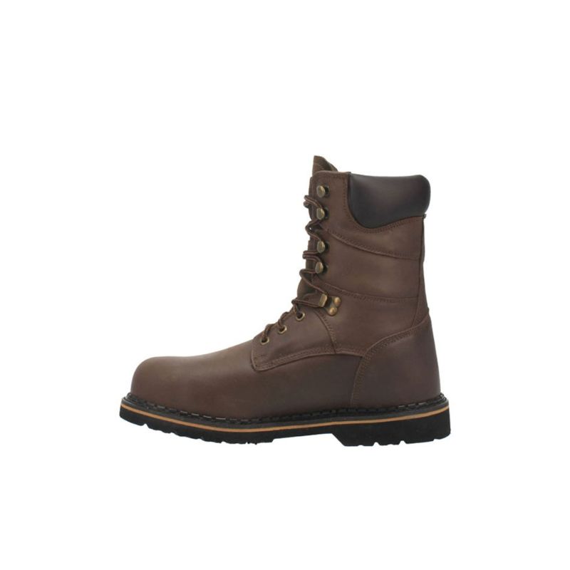 LAREDO - MEN'S CHAIN WORK BOOTS - STEEL TOE-BROWN